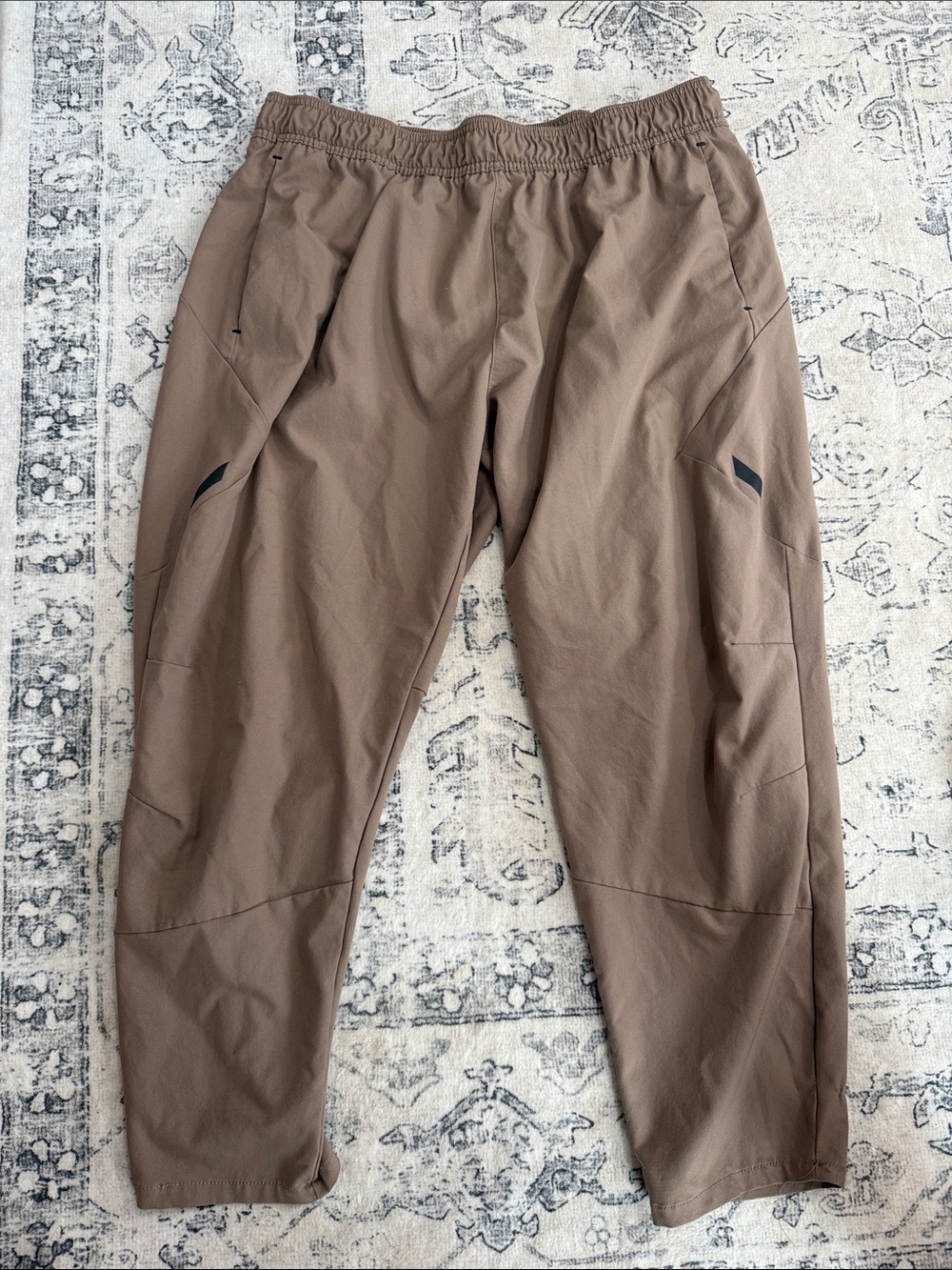 Xersion Men's Taupe Elastic-Waist Joggers